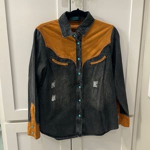 Adorable western chic long sleeve shirt NWT